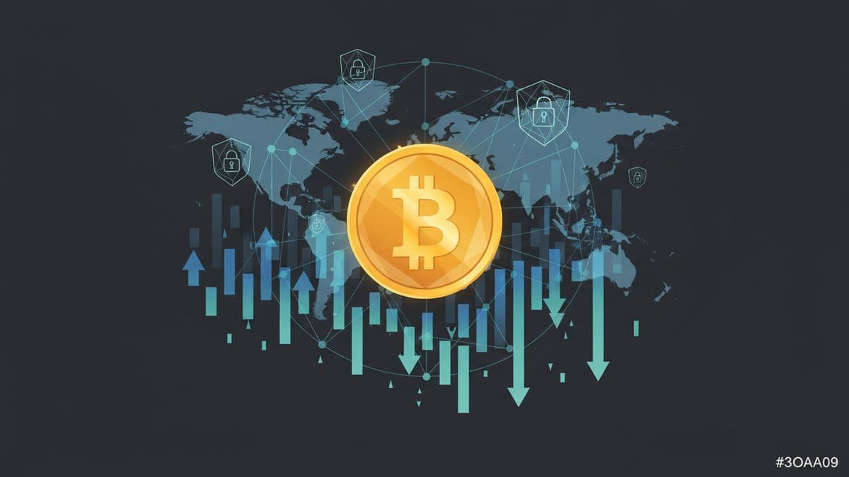 Gráfico Bitcoin caída 14%