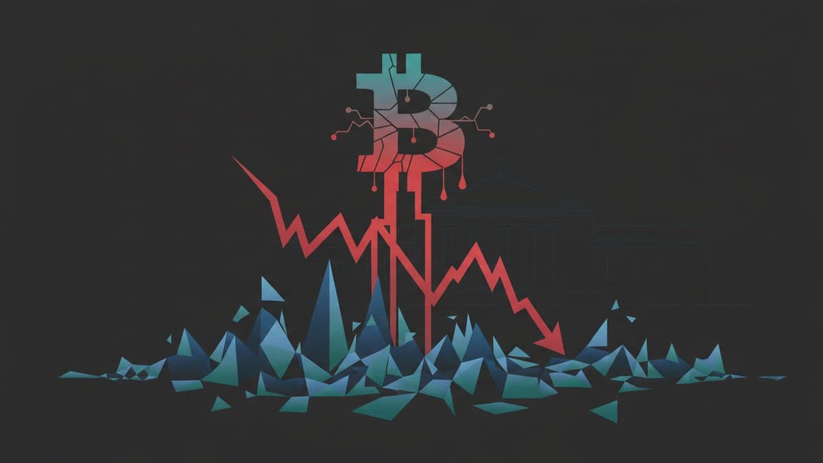 Gráfico Bitcoin cae volatil