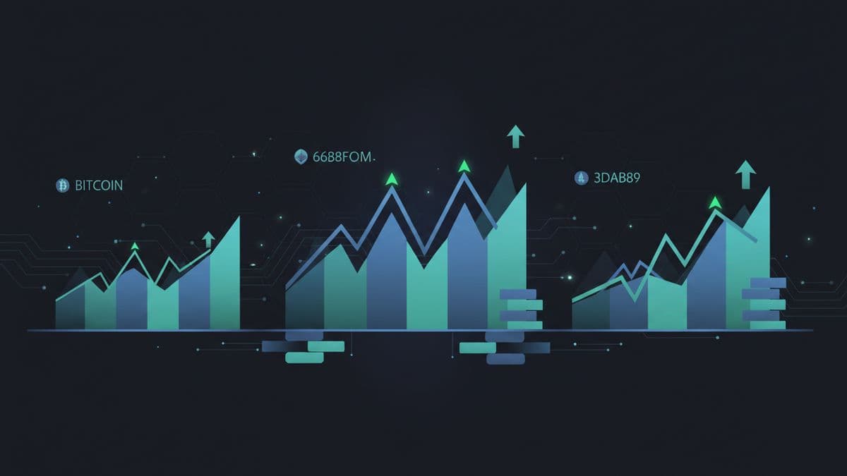 Gráfico de precios BTC, ETH, XRP