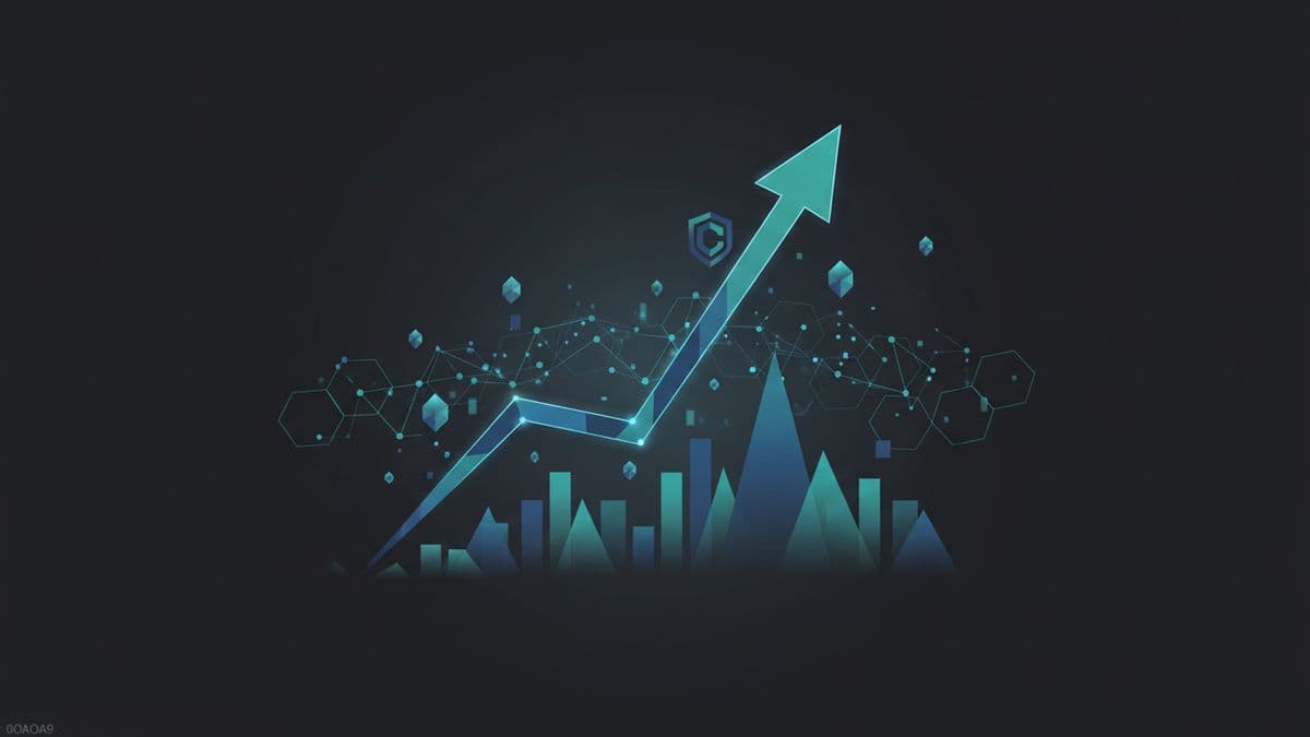 Gráfico de acciones de Coinbase