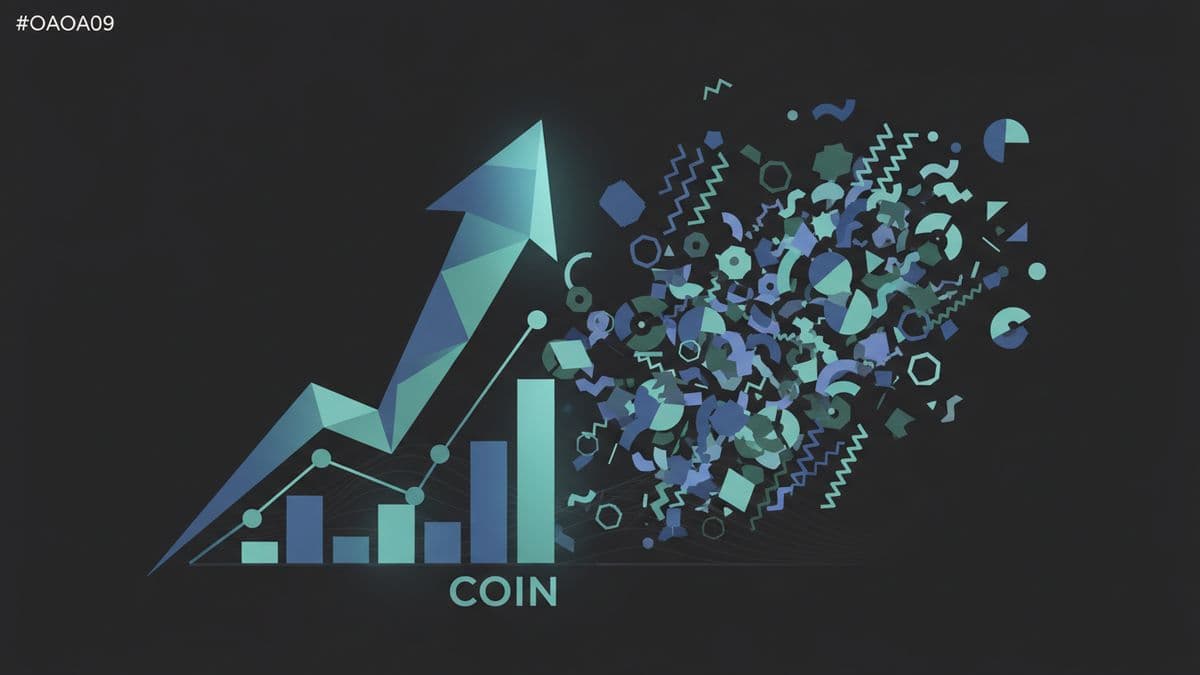 Gráfico de acciones de Coinbase