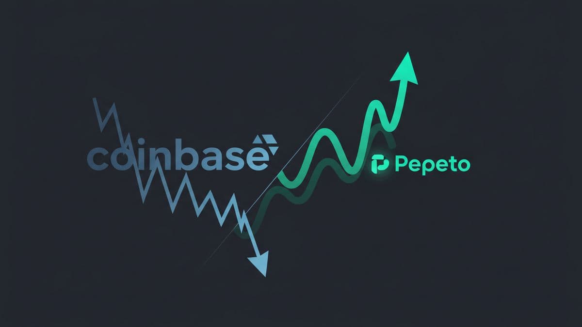 Gráfico Coinbase pérdida Pepeto