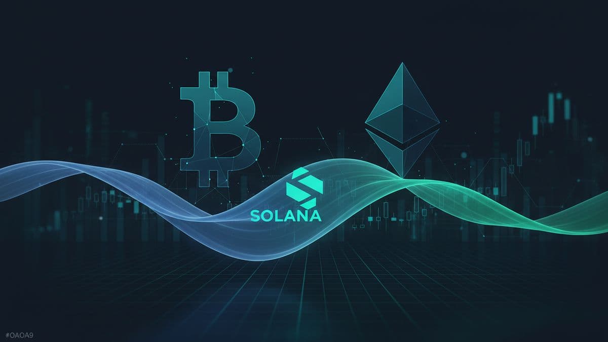 Gráfico de flujos de ETF Solana
