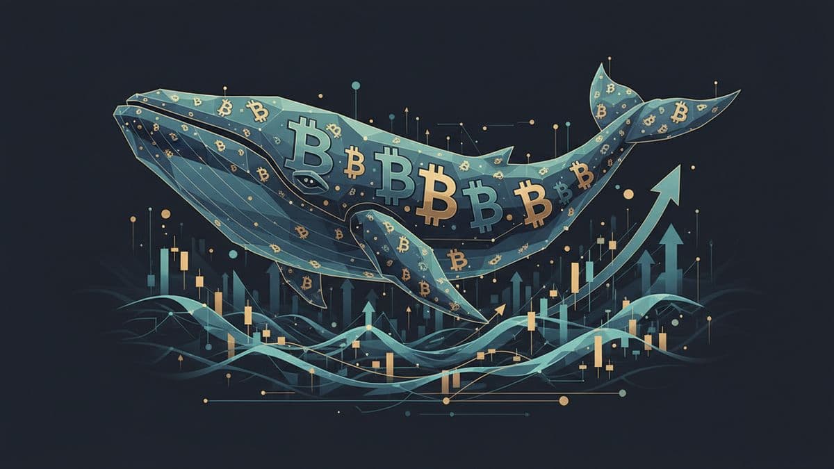 Gráfico fondos cripto ballenas Bitcoin