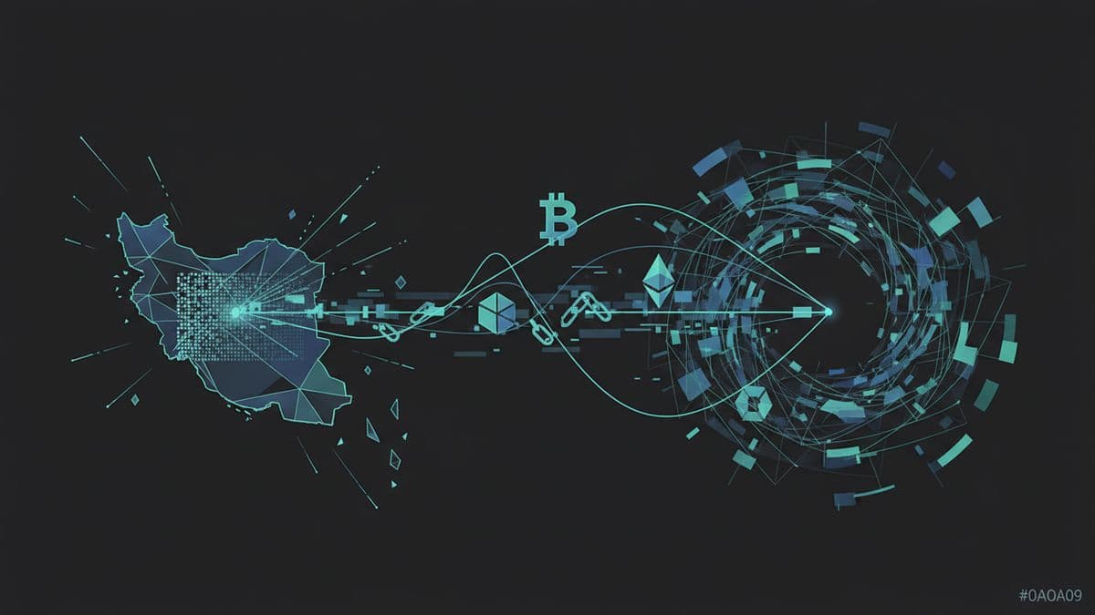 Gráfico aumento cripto Irán