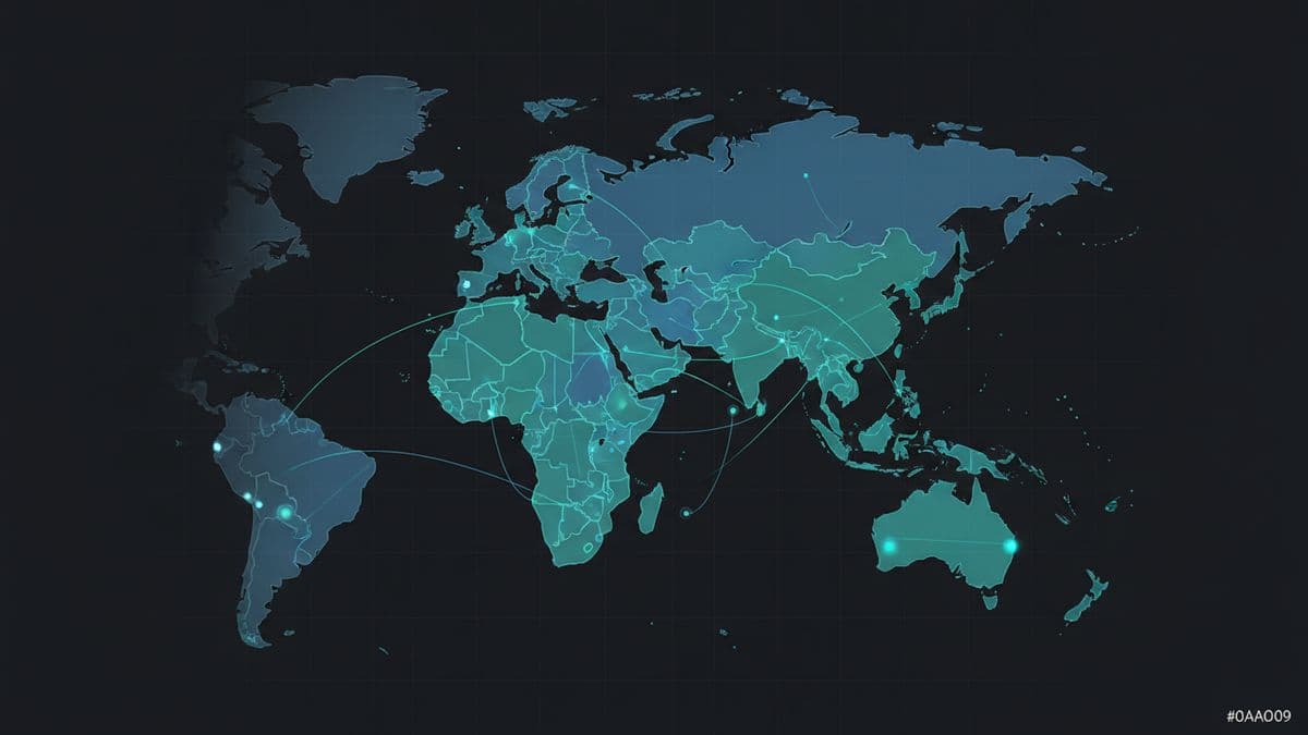Mapa Asia cripto dinero