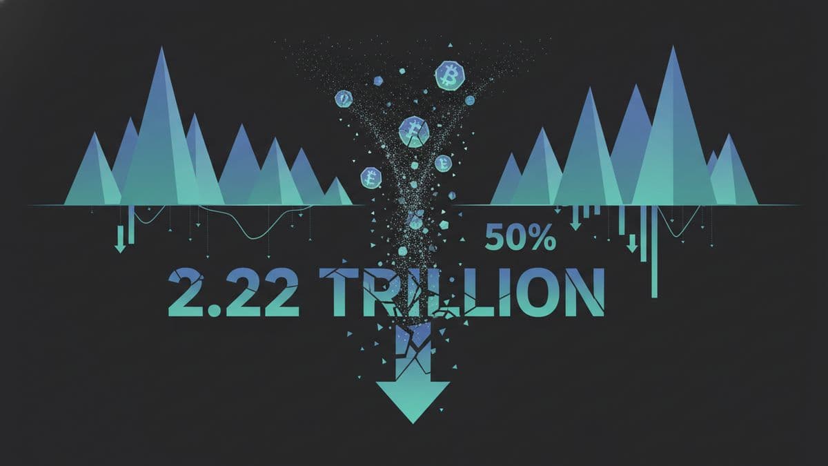 Gráfico mercado cripto desplome