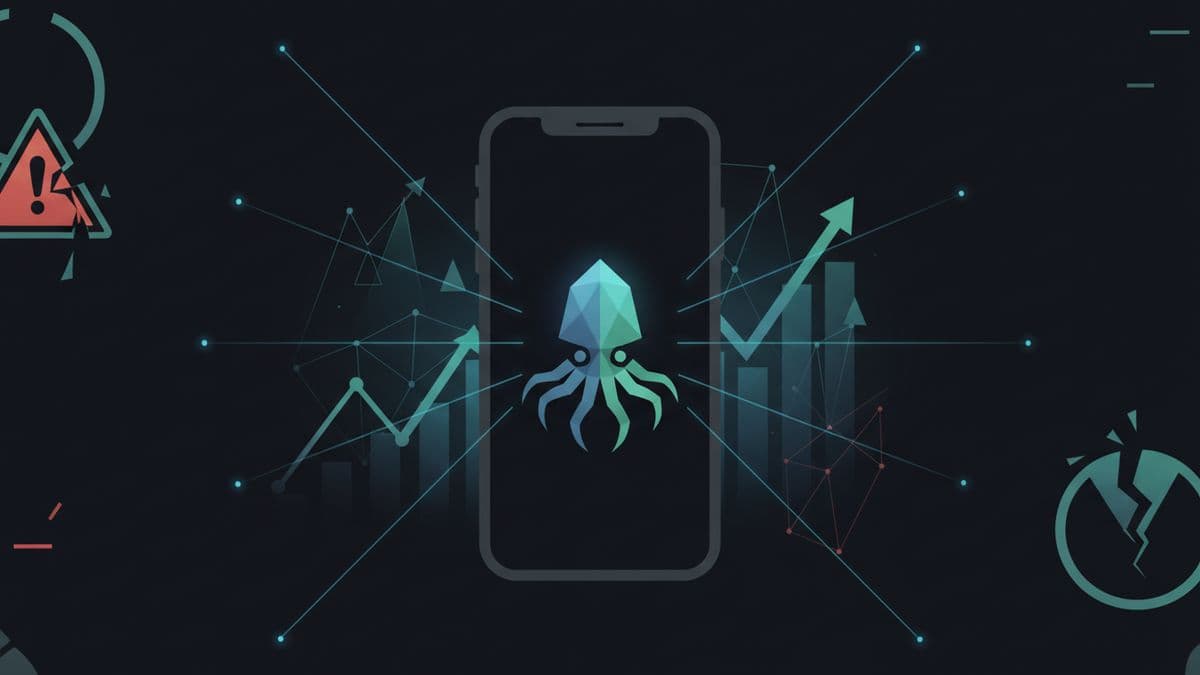 Teléfono con logo Kraken