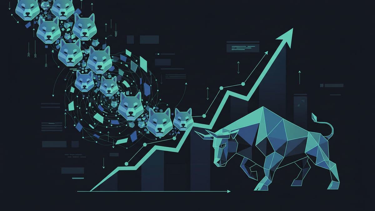 Gráfico SHIB movimiento exchanges